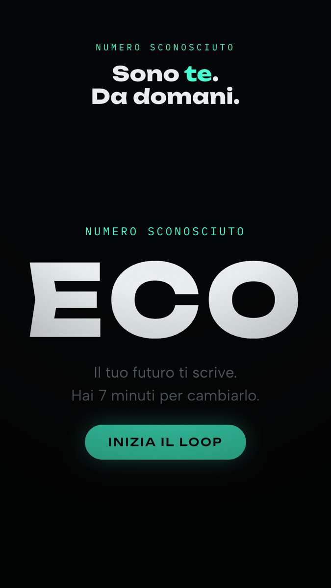 ECO — il primo messaggio dal futuro
